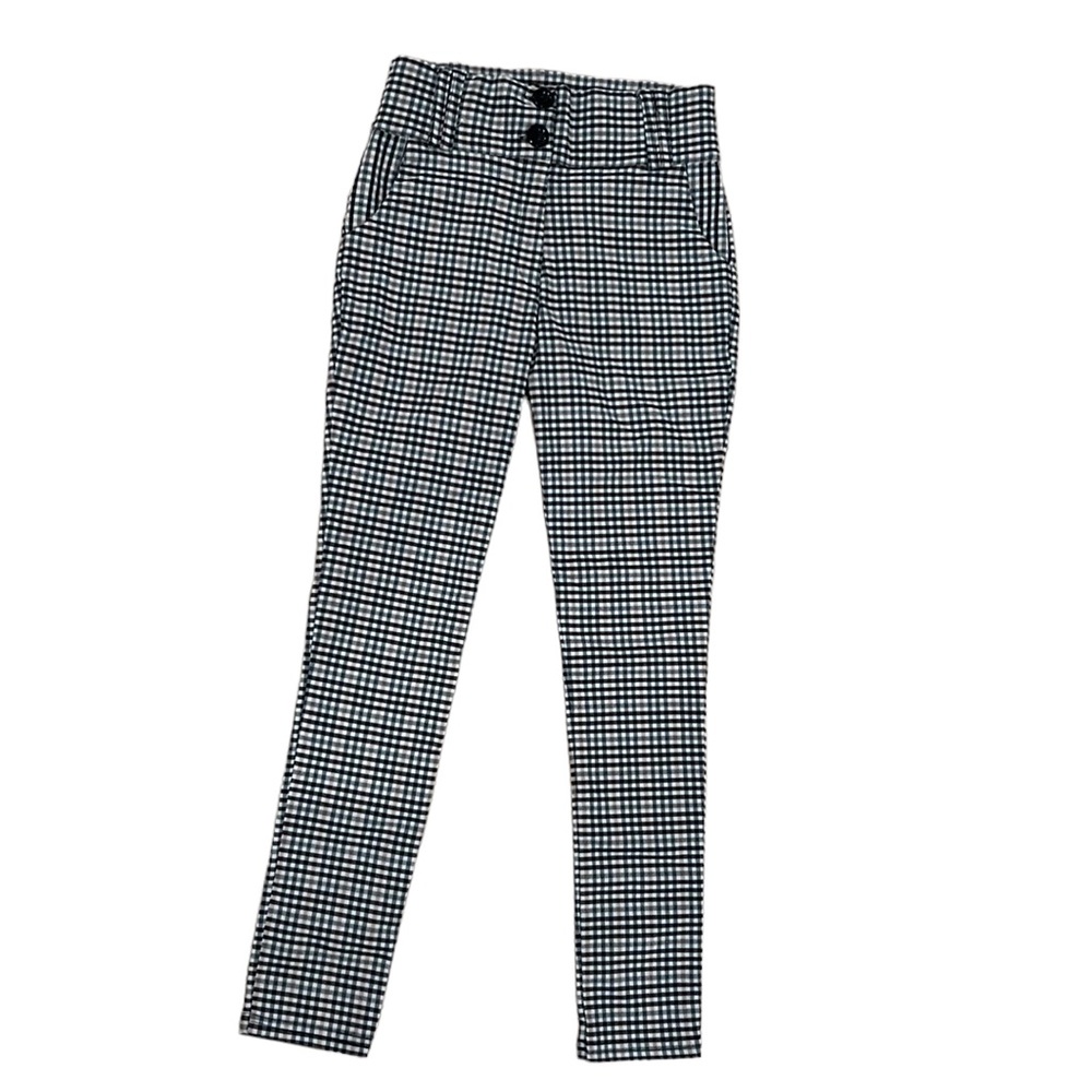Checked Stretch Pants